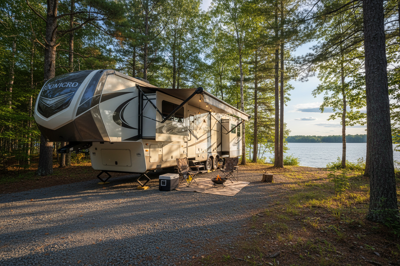 Fifth Wheel at Campground
